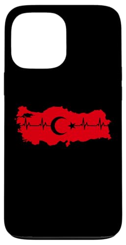 Hülle für iPhone 13 Pro Max Heartbeat Türkei EKG Türkische Flagge Fahne Türk Bayrak von Türk Stylez Shirts