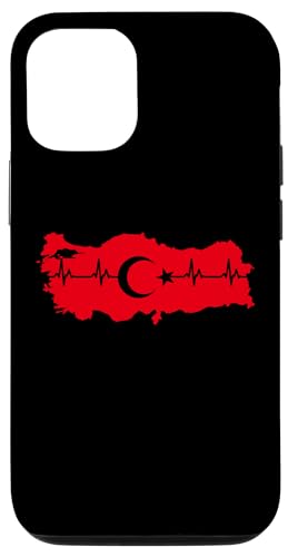 Hülle für iPhone 15 Pro Heartbeat Türkei EKG Türkische Flagge Fahne Türk Bayrak von Türk Stylez Shirts