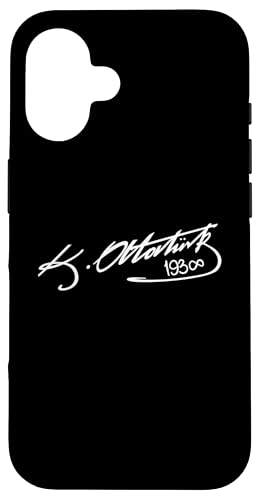 Hülle für iPhone 16 Mustafa Kemal Atatürk Unterschrift Zeichen Geschenk Türkei von Türk Stylez Shirts