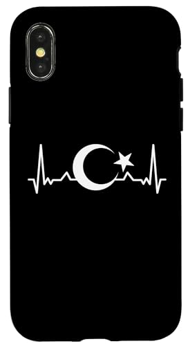 Hülle für iPhone X/XS Heartbeat Türkei EKG Türkische Flagge Fahne Türk Bayrak von Türk Stylez Shirts