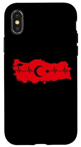 Hülle für iPhone X/XS Heartbeat Türkei EKG Türkische Flagge Fahne Türk Bayrak von Türk Stylez Shirts