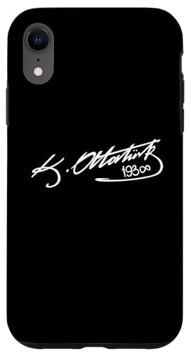 Hülle für iPhone XR Mustafa Kemal Atatürk Unterschrift Zeichen Geschenk Türkei von Türk Stylez Shirts