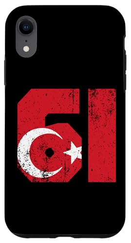 Hülle für iPhone XR Trabzon 61 Memleket Türkei Fahne Geschenkidee von Türk Stylez Shirts