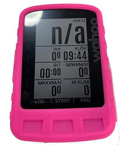 TUFF LUV Silikon Schutzhülle Case und Schirm-Schutz Kompatibel Mit Wahoo ELEMNT ROAM GPS - Rose von Tuff-Luv