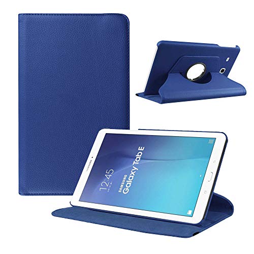 Tuff-Luv Komplett 360° drehbare Kunstleder-Schutzhülle und Aufsteller für das Samsung Galaxy Tab A 7.0 (T285) - Farbe bleu von Tuff-Luv