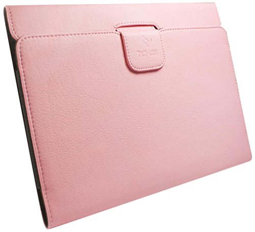 Tuff-Luv Pull-Tab Kunstledertasche Hülle für Sony S1 / Xperia S Tablet - rosa von Tuff-Luv