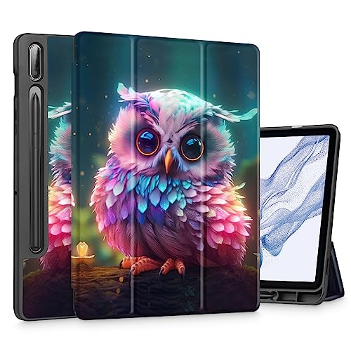 Tuiklol Schutzhülle für Samsung Galaxy Tab S9 FE (5G) 27,7 cm (11 Zoll) & Tab S9 11 Zoll 2023 Release eingebauter S-Stifthalter, schlanke Hartschale, Smart Trifold Ständer Cover Auto von Tuiklol