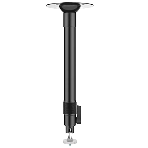 Tuimen Projektorhalterung, Projektorhalterung, Drop-Decke, erweiterbare Länge 30 cm – 48 cm, universelle Projektorhalterung mit verstellbarem Projektionswinkel für DLP-Projektoren (schwarz) von Tuimen