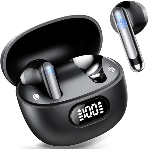 Bluetooth Kopfhörer, In Ear Kopfhörer Kabellos Bluetooth 5.3 mit 50H Tiefer Bass, Kabellose Kopfhörer Noise Cancelling Earbuds mit 4 ENC Mic, IPX7 Wasserdicht Ohrhörer. Bluetooth Kopfhörer, In Ear Kopfhörer Kabellos Bluetooth 5.3 mit 50H Tiefer Bass, Kabellose Kopfhörer Noise Cancelling Earbuds mit 4 ENC Mic, IPX7 Wasserdicht Ohrhörer. von Tukio