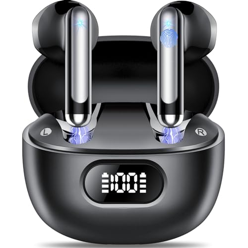Bluetooth Kopfhörer, Kopfhörer Kabellos Bluetooth 5.3 In Ear Kopfhörer mit 4 ENC Noise Cancelling Mic, Kabellose Kopfhörer Tiefer Bass Wireless Earbuds 40Std, IP7 Wasserdicht Ohrhörer LED Anzeige Bluetooth Kopfhörer, Kopfhörer Kabellos Bluetooth 5.3 In Ear Kopfhörer mit 4 ENC Noise Cancelling Mic, Kabellose Kopfhörer Tiefer Bass Wireless Earbuds 40Std, IP7 Wasserdicht Ohrhörer LED Anzeige von Tukio