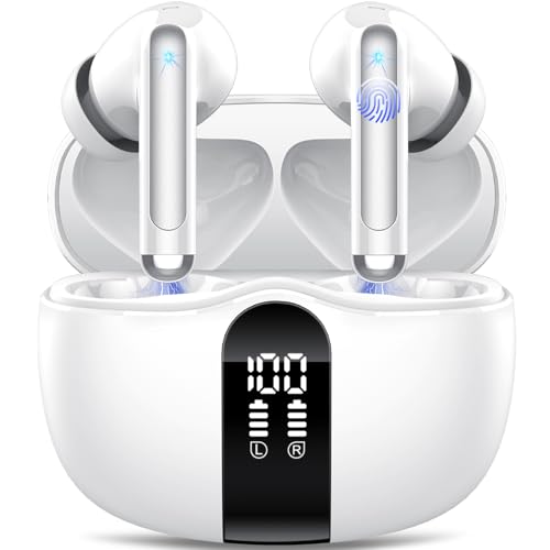 Tukio 2024 Kopfhörer Kabellos Bluetooth 5.3 In Ear, HiFi Stereo Tiefbass, 40H Spielzeit, LED-Anzeige, Tukio 2024 Kopfhörer Kabellos Bluetooth 5.3 In Ear, HiFi Stereo Tiefbass, 40H Spielzeit, LED-Anzeige, von Tukio