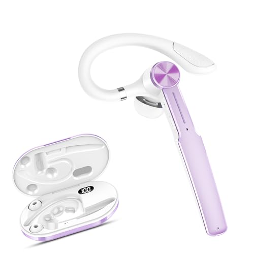 Tukio Bluetooth-Headset, kabelloses Headset mit Mikrofon, Fahr-Headset mit 24-Stunden-Gesprächszeit, kompatibel mit iSO- und Android-Telefonen. von Tukio