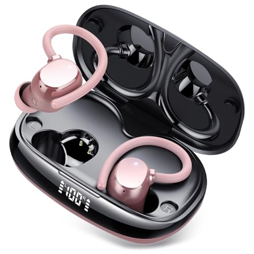 Tukio Bluetooth Kopfhörer Sport, Kabellos Bluetooth 5.3, 80Std Spielzeit mit Tiefer Bass, In Ear Kopfhörer mit 4 ENC Lärmreduzierung Mic, IP7 Wasserdicht Ohrhörer mit Ohrhaken Tukio Bluetooth Kopfhörer Sport, Kabellos Bluetooth 5.3, 80Std Spielzeit mit Tiefer Bass, In Ear Kopfhörer mit 4 ENC Lärmreduzierung Mic, IP7 Wasserdicht Ohrhörer mit Ohrhaken von Tukio