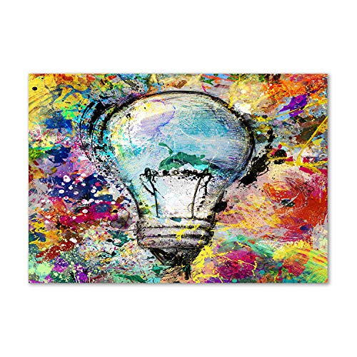 Tulup Spritzschutz Glas Küche 100x70 cm Küchenrückwand Glassplatte Küche Herd Küchenrückwand aus Echtglas Abdeckplatte - Kunst: modern & klassisch - Mehrfarbig - Glühbirne Tulup Spritzschutz Glas Küche 100x70 cm Küchenrückwand Glassplatte Küche Herd Küchenrückwand aus Echtglas Abdeckplatte - Kunst: modern & klassisch - Mehrfarbig - Glühbirne von Tulup