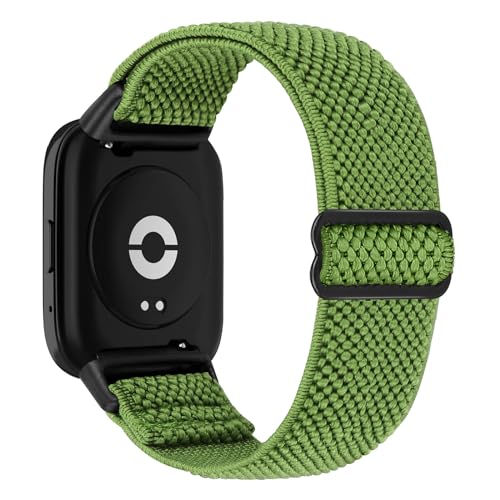TumCez Armbänder kompatibel mit Xiaomi Redmi Watch 3 Active Armband für Damen Herren, Sportarmband aus weichem elastischem atmungsaktivem Nylon für Xiaomi Redmi Watch 3 Active Armband, militär-grün, TumCez Armbänder kompatibel mit Xiaomi Redmi Watch 3 Active Armband für Damen Herren, Sportarmband aus weichem elastischem atmungsaktivem Nylon für Xiaomi Redmi Watch 3 Active Armband, militär-grün, von TumCez