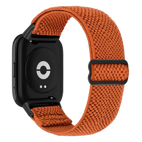 TumCez Armbänder kompatibel mit Xiaomi Redmi Watch 3 Active Armband für Damen Herren, Sportarmband aus weichem elastischem atmungsaktivem Nylon für Xiaomi Redmi Watch 3 Active Armband, Orange, TumCez Armbänder kompatibel mit Xiaomi Redmi Watch 3 Active Armband für Damen Herren, Sportarmband aus weichem elastischem atmungsaktivem Nylon für Xiaomi Redmi Watch 3 Active Armband, Orange, von TumCez