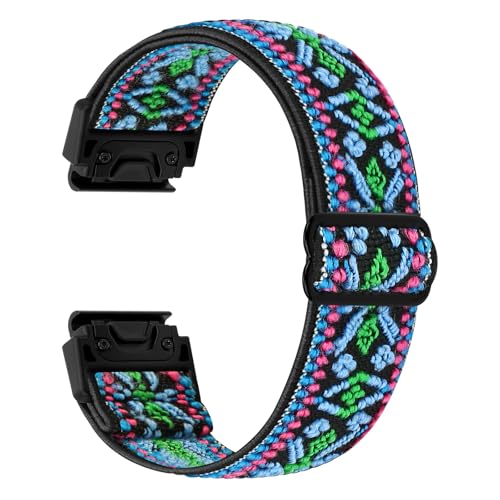 TumCez 22mm QuickFit Armband für Garmin Fenix 8 47mm/Fenix E 47mm/Fenix 7/Fenix 7 Pro/Fenix 6/6 Pro/Fenix 5/5 Plus/Epix Gen 2 Armband, Elastisch Nylon Ersatzarmband für Approach S62/S60 TumCez 22mm QuickFit Armband für Garmin Fenix 8 47mm/Fenix E 47mm/Fenix 7/Fenix 7 Pro/Fenix 6/6 Pro/Fenix 5/5 Plus/Epix Gen 2 Armband, Elastisch Nylon Ersatzarmband für Approach S62/S60 von TumCez