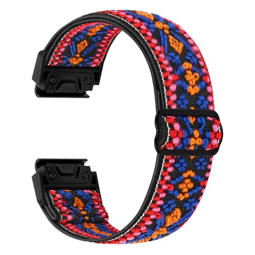 TumCez 22mm QuickFit Armband für Garmin Fenix 8 47mm/Fenix E 47mm/Fenix 7/Fenix 7 Pro/Fenix 6/6 Pro/Fenix 5/5 Plus/Epix Gen 2 Armband, Elastisch Nylon Ersatzarmband für Approach S62/S60 TumCez 22mm QuickFit Armband für Garmin Fenix 8 47mm/Fenix E 47mm/Fenix 7/Fenix 7 Pro/Fenix 6/6 Pro/Fenix 5/5 Plus/Epix Gen 2 Armband, Elastisch Nylon Ersatzarmband für Approach S62/S60 von TumCez