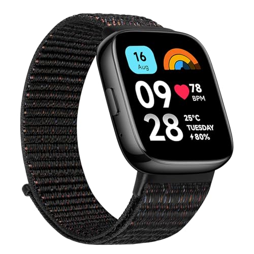 TumCez Nylon-Armband kompatibel mit Xiaomi Redmi Watch 3 Active, Armband für Damen und Herren, verstellbares Ersatzarmband für Xiaomi Redmi Watch 3 Active TumCez Nylon-Armband kompatibel mit Xiaomi Redmi Watch 3 Active, Armband für Damen und Herren, verstellbares Ersatzarmband für Xiaomi Redmi Watch 3 Active von TumCez