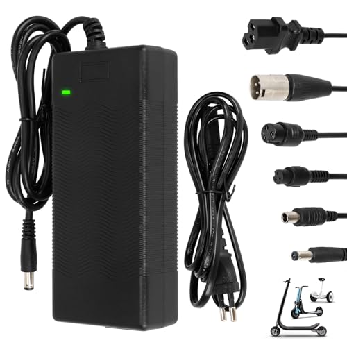 Tumacado 42V 2A Ladegeräte für Scooter,E Scooter Ladegeräte,Hoverboard Ladekabel,36V Elektroroller Universal Lithium Batterie Ladegerät mit 6 Anschlüssen,Schnellladegerät für Elektrofahrräder Tumacado 42V 2A Ladegeräte für Scooter,E Scooter Ladegeräte,Hoverboard Ladekabel,36V Elektroroller Universal Lithium Batterie Ladegerät mit 6 Anschlüssen,Schnellladegerät für Elektrofahrräder von Tumacado