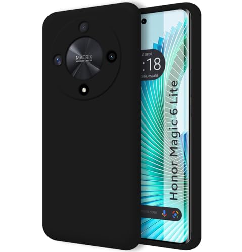 Schutzhülle aus Flüssigsilikon, Ultra-weich, für Huawei Honor Magic 6 Lite 5G, Schwarz Schutzhülle aus Flüssigsilikon, Ultra-weich, für Huawei Honor Magic 6 Lite 5G, Schwarz von Tumundosmartphone