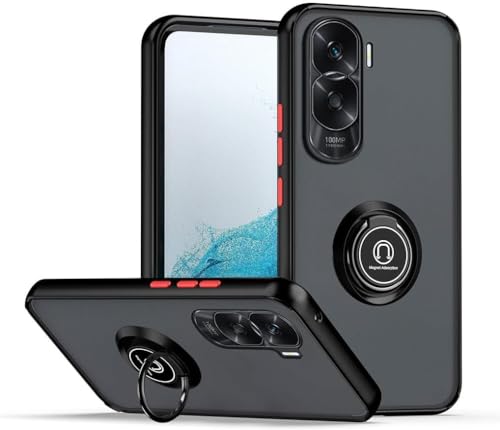 Schutzhülle mit schwarzem Rand und 360 drehbarem Ring für Huawei Honor 90 Lite 5G Schutzhülle mit schwarzem Rand und 360 drehbarem Ring für Huawei Honor 90 Lite 5G von Tumundosmartphone