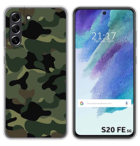 Silikonhülle für Samsung Galaxy S21 FE 5G, Design Camouflage von Tumundosmartphone