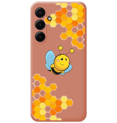 Tumundo Smartphone-Schutzhülle aus flüssigem Silikon für Samsung Galaxy A55 5G, Motiv: Bienen, Cartoons, Rosa Tumundo Smartphone-Schutzhülle aus flüssigem Silikon für Samsung Galaxy A55 5G, Motiv: Bienen, Cartoons, Rosa von Tumundosmartphone