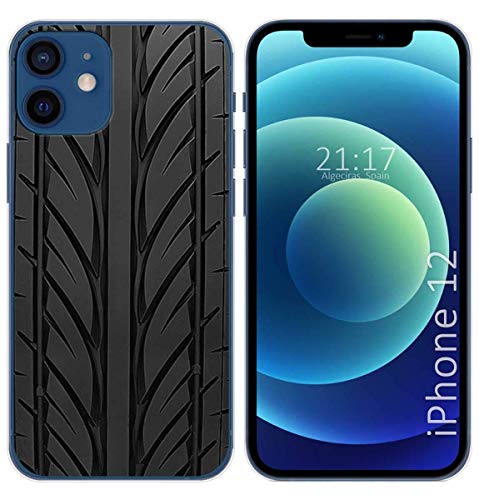 Tumundosmartphone Hülle Gel TPU Für iPhone 12/12 Pro (6.1) Design Muster - Reifen von Tumundosmartphone