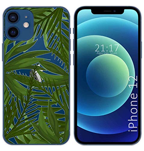 Tumundosmartphone Hülle Gel Transparent Für iPhone 12/12 Pro (6.1) Design Muster - Dschungel von Tumundosmartphone