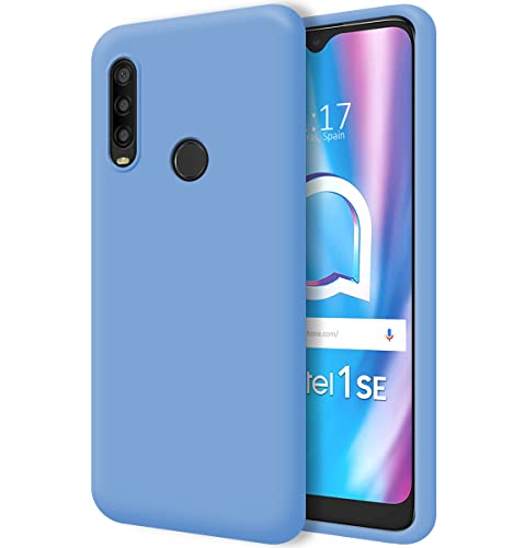 Tumundosmartphone Hülle Silikon Liquid Ultra Weich für Alcatel 1SE 2020 Farbe - Blau von Tumundosmartphone