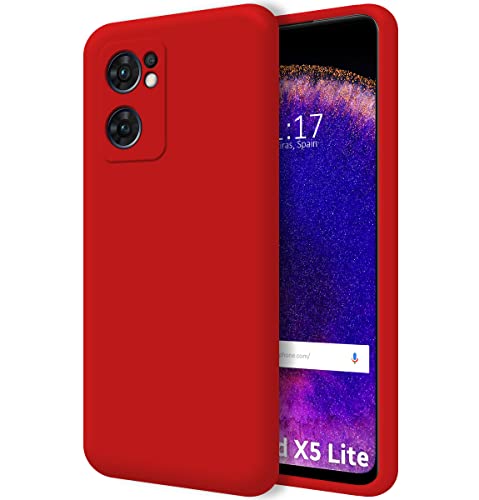 Tumundosmartphone Hülle Silikon Liquid Ultra Weich für Oppo Finden X5 Lite 5G Farbe - Rot Tumundosmartphone Hülle Silikon Liquid Ultra Weich für Oppo Finden X5 Lite 5G Farbe - Rot von Tumundosmartphone