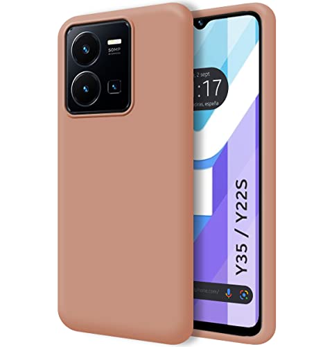 Tumundosmartphone Hülle Silikon Liquid Ultra Weich fur Vivo Y35/Y22s Farbe Rosa von Tumundosmartphone