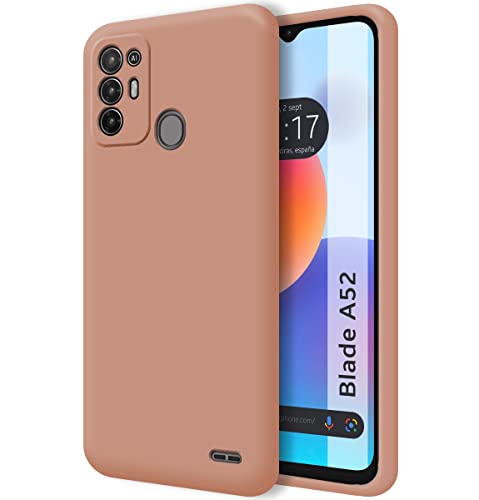 Tumundosmartphone Hülle Silikon Liquid Ultra Weich fur ZTE Blade A52 Farbe Rosa von Tumundosmartphone