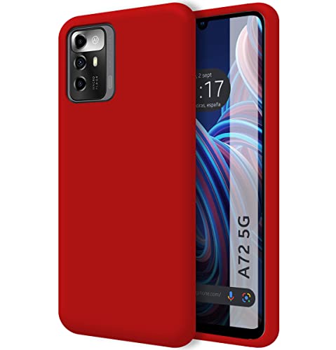 Tumundosmartphone Hülle Silikon Liquid Ultra Weich fur ZTE Blade A72 5G Farbe Rot Tumundosmartphone Hülle Silikon Liquid Ultra Weich fur ZTE Blade A72 5G Farbe Rot von Tumundosmartphone