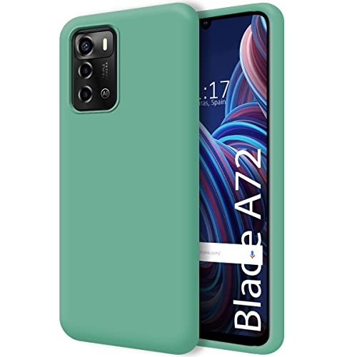 Tumundosmartphone Hülle Silikon Liquid Ultra Weich fur ZTE Blade A72 Farbe Grün von Tumundosmartphone