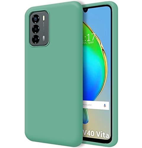 Tumundosmartphone Hülle Silikon Liquid Ultra Weich fur ZTE Blade V40 Vita Farbe Grün von Tumundosmartphone