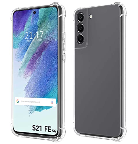 Tumundosmartphone Hülle Silikon Stoßfest Transparent fur Samsung Galaxy S21 Fe 5G Tumundosmartphone Hülle Silikon Stoßfest Transparent fur Samsung Galaxy S21 Fe 5G von Tumundosmartphone