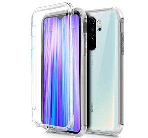 Tumundosmartphone Hülle Vollständig Transparent PC+TPU Voll Body 360 fur Xiaomi Redmi Note 8 Pro von Tumundosmartphone