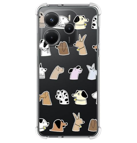 Tumundosmartphone Schutzhülle aus Silikon, stoßfest, für Xiaomi Redmi Note 14 4G, Design Hunde Tumundosmartphone Schutzhülle aus Silikon, stoßfest, für Xiaomi Redmi Note 14 4G, Design Hunde von Tumundosmartphone