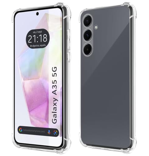 Tumundosmartphone Silikonhülle, stoßfest, transparent, für Samsung Galaxy A35 5G Tumundosmartphone Silikonhülle, stoßfest, transparent, für Samsung Galaxy A35 5G von Tumundosmartphone