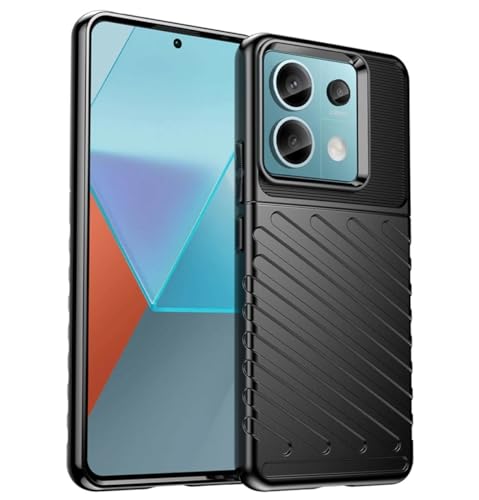 Tumundosmartphone Thunder Armor Flexible Gel-Schutzhülle für Xiaomi Redmi Note 13 Pro 5G, Schwarz Tumundosmartphone Thunder Armor Flexible Gel-Schutzhülle für Xiaomi Redmi Note 13 Pro 5G, Schwarz von Tumundosmartphone