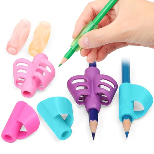 Tumurup Stifthalter Kinder Hilfe, Schreibhilfe für Stift Kinder mit ergonomischer Schreibhilfe Stifthaltung, 8er Set Griffkorrektur Rechtshänder Linkshänder Stifte, Easy für Hausaufgaben Tumurup Stifthalter Kinder Hilfe, Schreibhilfe für Stift Kinder mit ergonomischer Schreibhilfe Stifthaltung, 8er Set Griffkorrektur Rechtshänder Linkshänder Stifte, Easy für Hausaufgaben von Tumurup