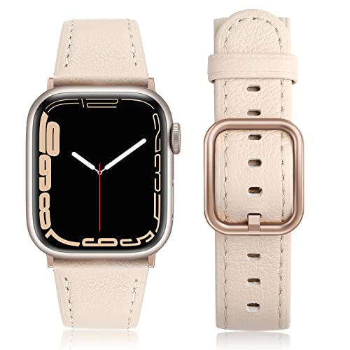 Tuocal Lederarmband Kompatibel mit Apple Watch Armband 38mm 40mm 41mm 42mm (Series 10) Herren Damen, Echtes Leder Ersatzarmband Kompatibel für Apple Watch Series 10 9 8 7 6 5 4 3 2 1 SE Sport Edition Tuocal Lederarmband Kompatibel mit Apple Watch Armband 38mm 40mm 41mm 42mm (Series 10) Herren Damen, Echtes Leder Ersatzarmband Kompatibel für Apple Watch Series 10 9 8 7 6 5 4 3 2 1 SE Sport Edition von Tuocal