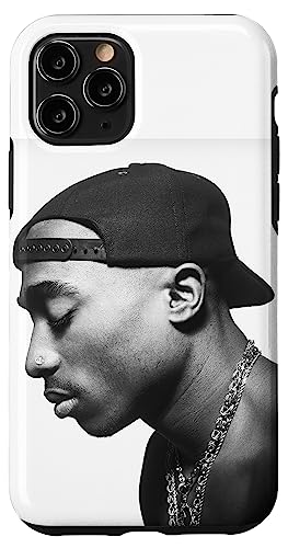 Hülle für iPhone 11 Pro Tupac Profile Weiß von Tupac Shakur