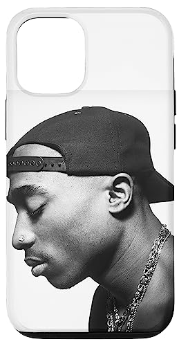Hülle für iPhone 12/12 Pro Tupac Profile Weiß von Tupac Shakur