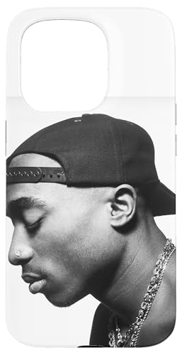Hülle für iPhone 15 Pro Tupac Profile Weiß von Tupac Shakur