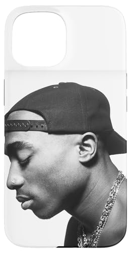 Hülle für iPhone 15 Tupac Profile Weiß von Tupac Shakur