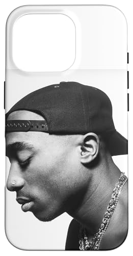 Hülle für iPhone 16 Pro Tupac Profile Weiß von Tupac Shakur