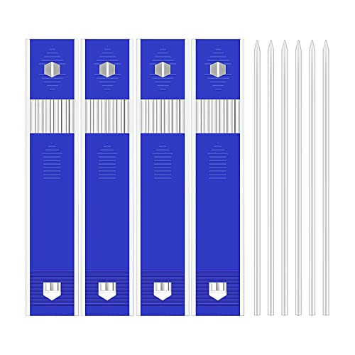 Tuperoymse 24 Stück Minen für Zimmermannsbleistifte, 2,8 mm, Weiß, Nachfüllminen für solide Metallstifte Tuperoymse 24 Stück Minen für Zimmermannsbleistifte, 2,8 mm, Weiß, Nachfüllminen für solide Metallstifte von Tuperoymse